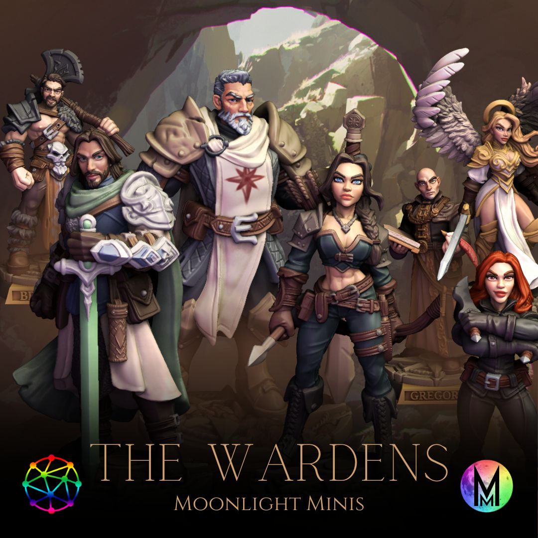 The Wardens (Set of 7 characters from the Secret Society of Artifact Caretakers)